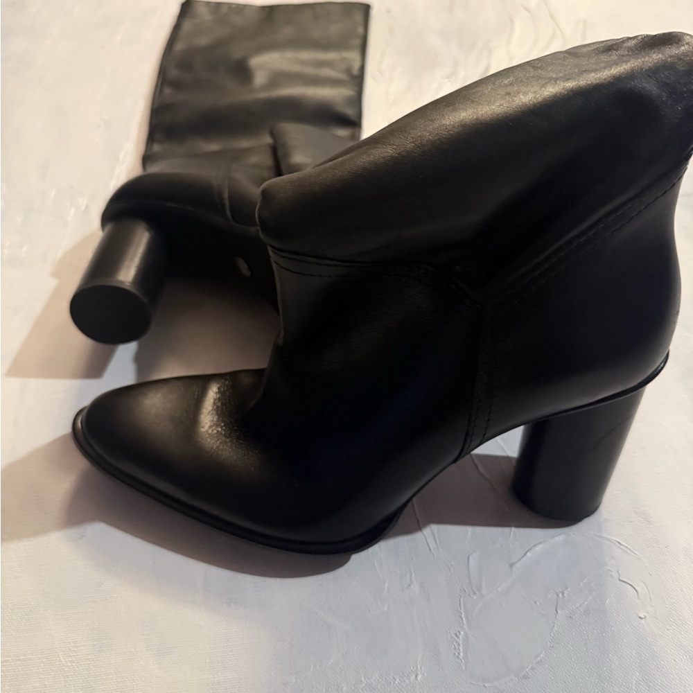 Zara Black Heeled Boots